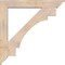 Ekena Millwork Merced Traditional Smooth Bracket w/ Offset Brace, Douglas Fir, 7 1/2"W x 48"D x 48"H BKT0806X48X48MRC01SDF - alternate 3